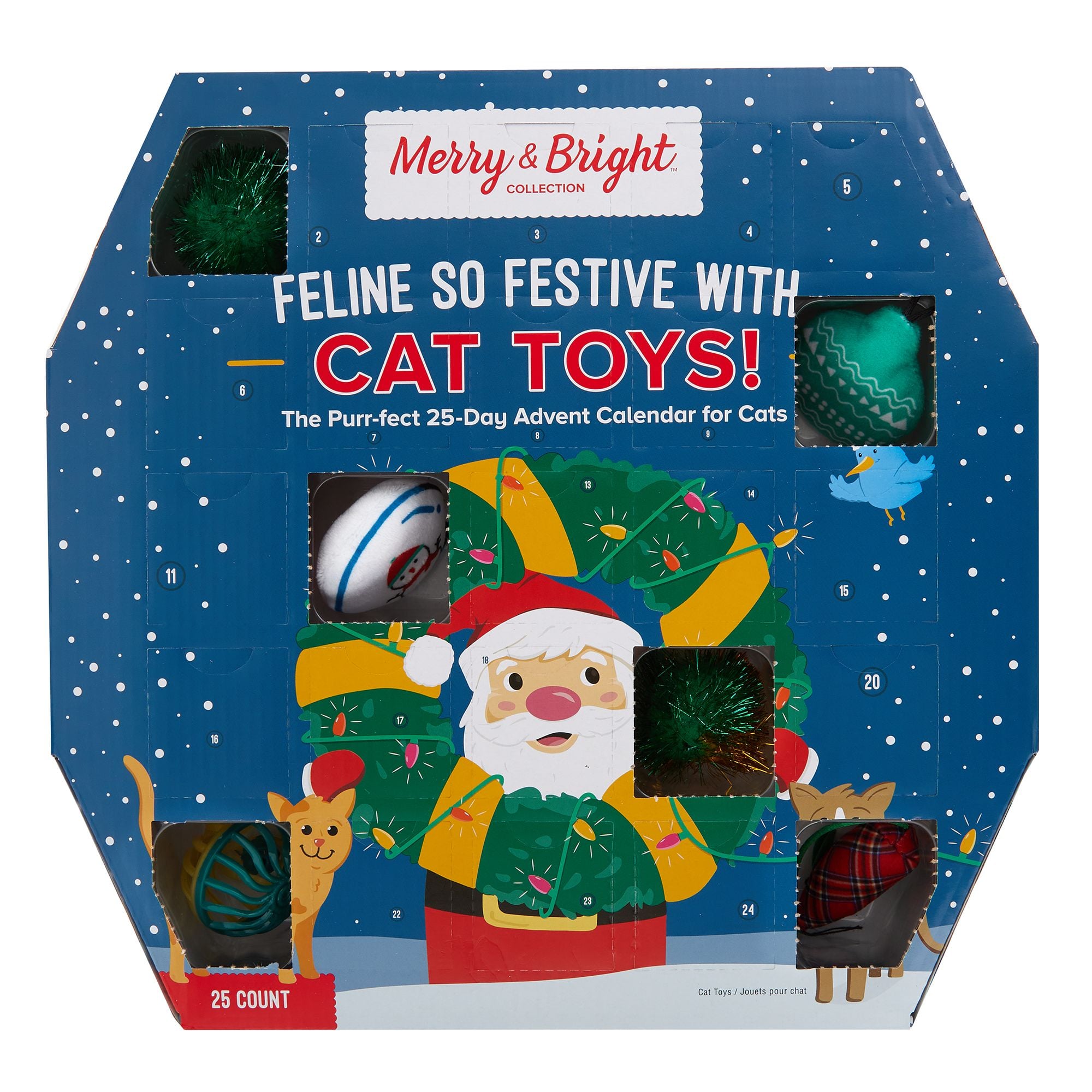 For a Playful Cat: Merry & Bright Holiday Feline So Festive with Cat Toys  25-Day Advent Calendar | All the Cool Cats and Dashing Dogs Will Obsess  Over These 10 Advent Calendars |