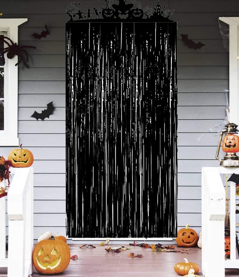 Black Halloween Door Curtains