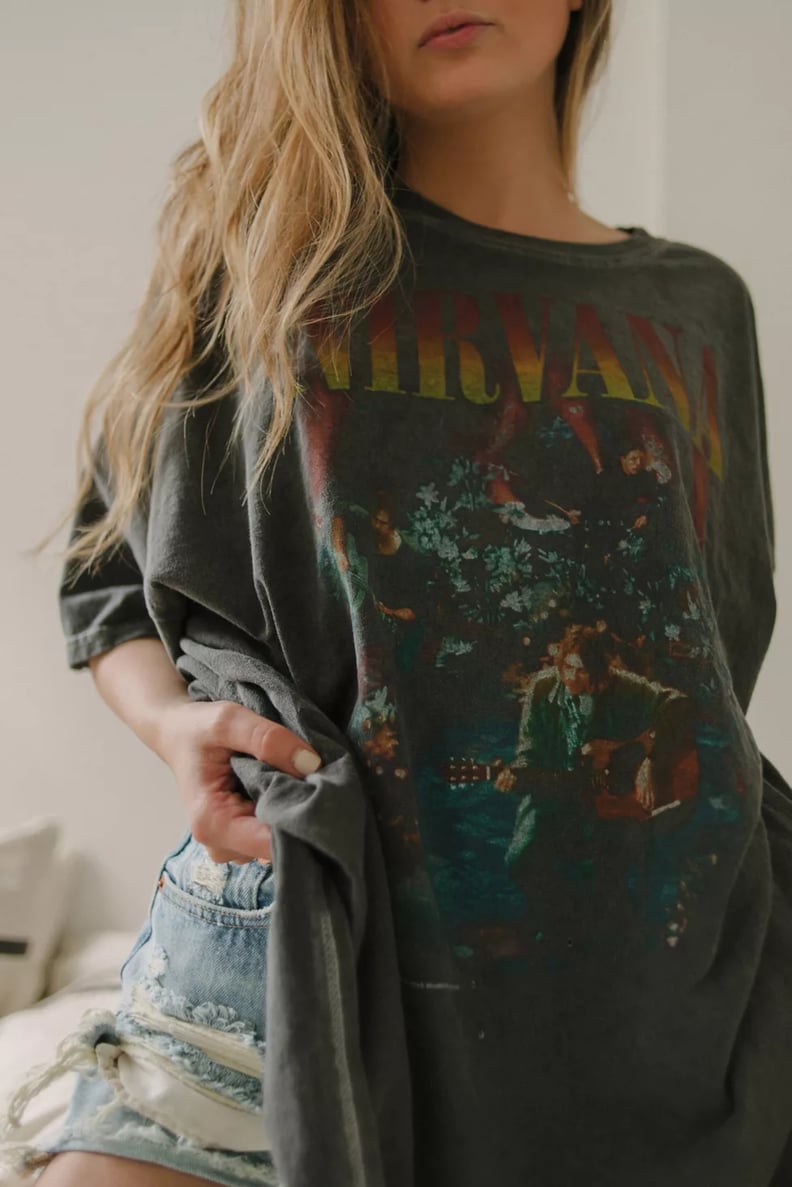 A Band T-Shirt: Urban Outfitters Nirvana Unplugged T-Shirt Dress