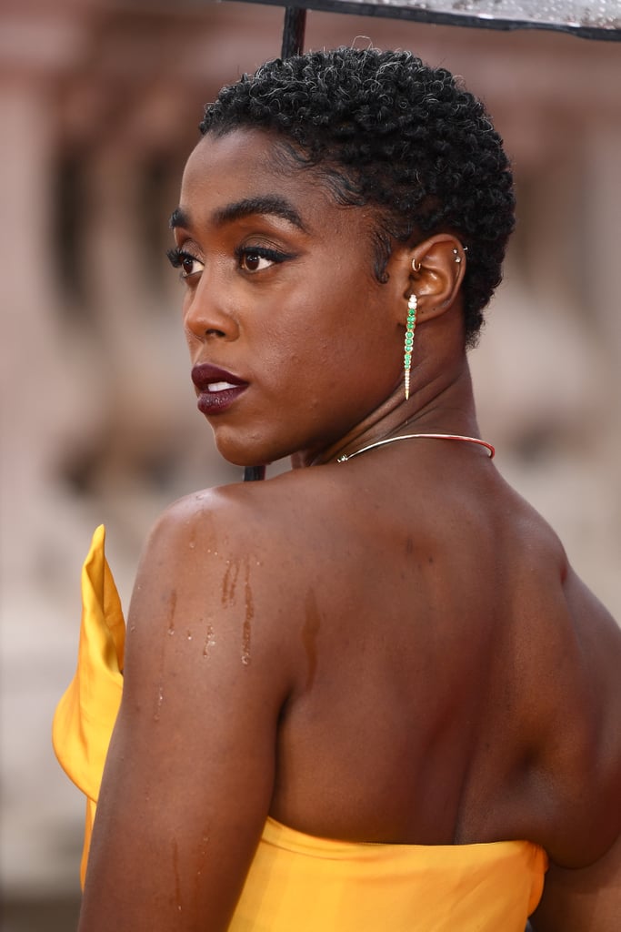 Lashana Lynch's Yellow Gown at the No Time to Die Premiere