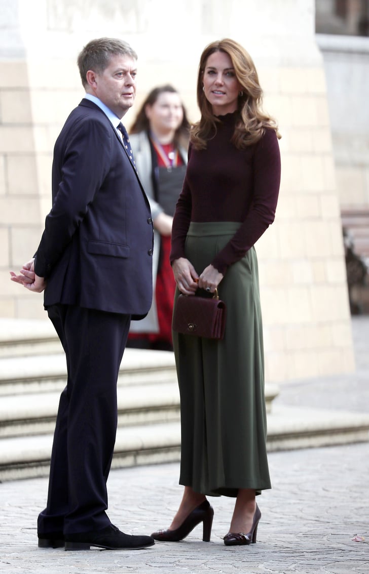 Kate Middleton Wears Jigsaw Pants and Warehouse Sweater ...
