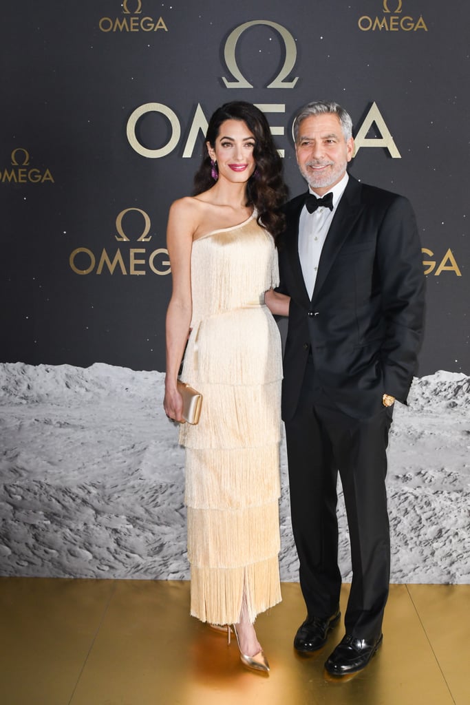 Amal Clooney Gold Fringe Gown 2019