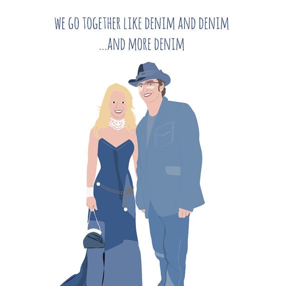 Justin and Britney Card