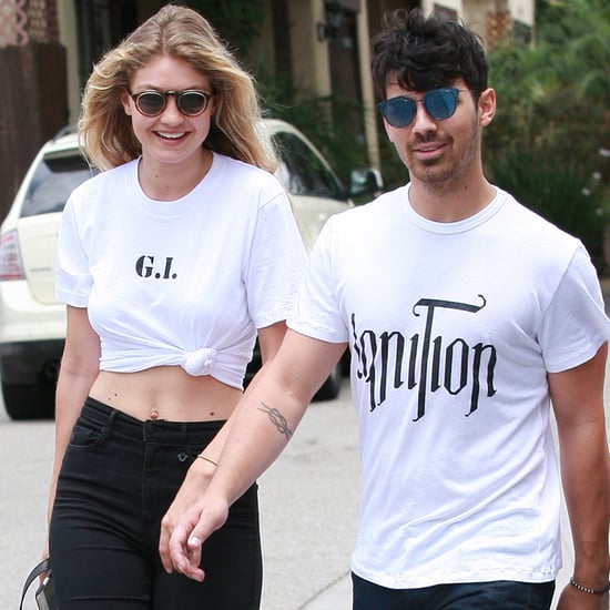 Gigi Hadid Wears a "G.I." Shirt With Joe Jonas | Pictures