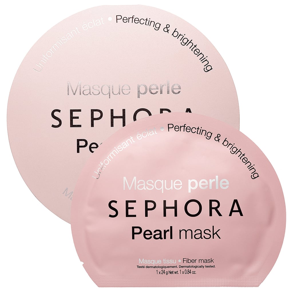 Best for: someone who wants their skin to glow without wearing highlighter (or any other makeup). 
The Sephora Collection Pearl Face Mask ($6) contains real white pearls, giving your complexion an incandescent luminosity. The treatment also features broccoli extract, which prevents breakouts, so you can feel free to rock that gorgeous bare face without fear of a sudden pimple cropping up.