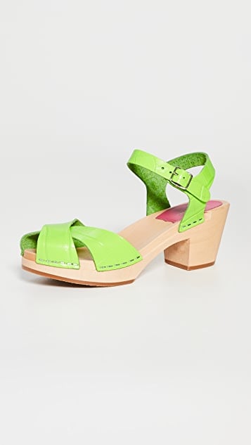 Swedish Hasbeens Mirja Ankle Strap Clogs