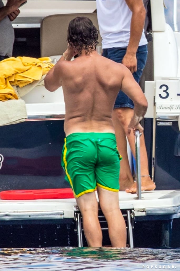 Matthew McConaughey Shirtless on a Boat in Italy June 2018