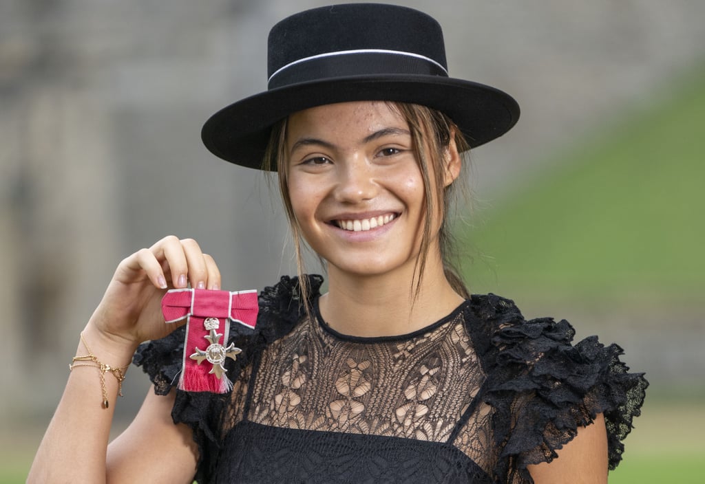 Emma Raducanu Receives MBE in Dior Dress