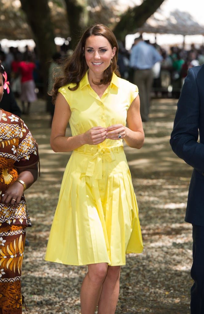 A yellow Jaeger sundress was a ray of sunshine in the Solomon Islands.