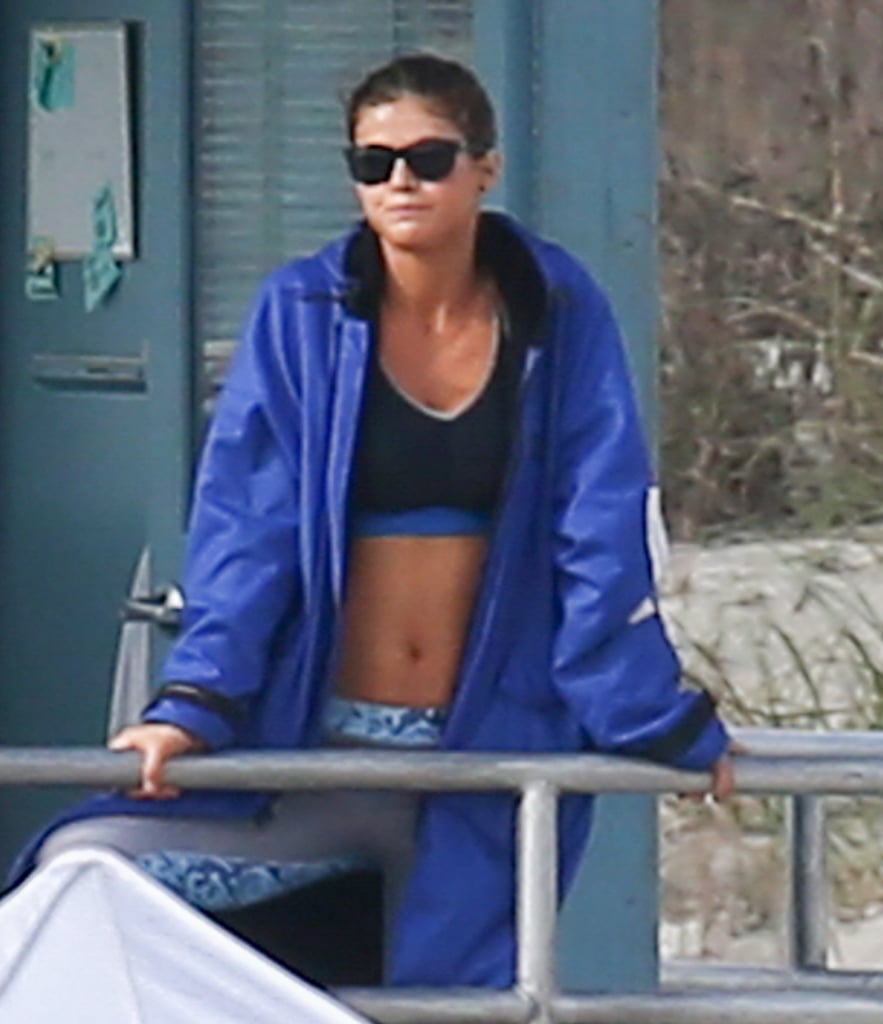 Alexandra Daddario on the Set of Baywatch March 2016