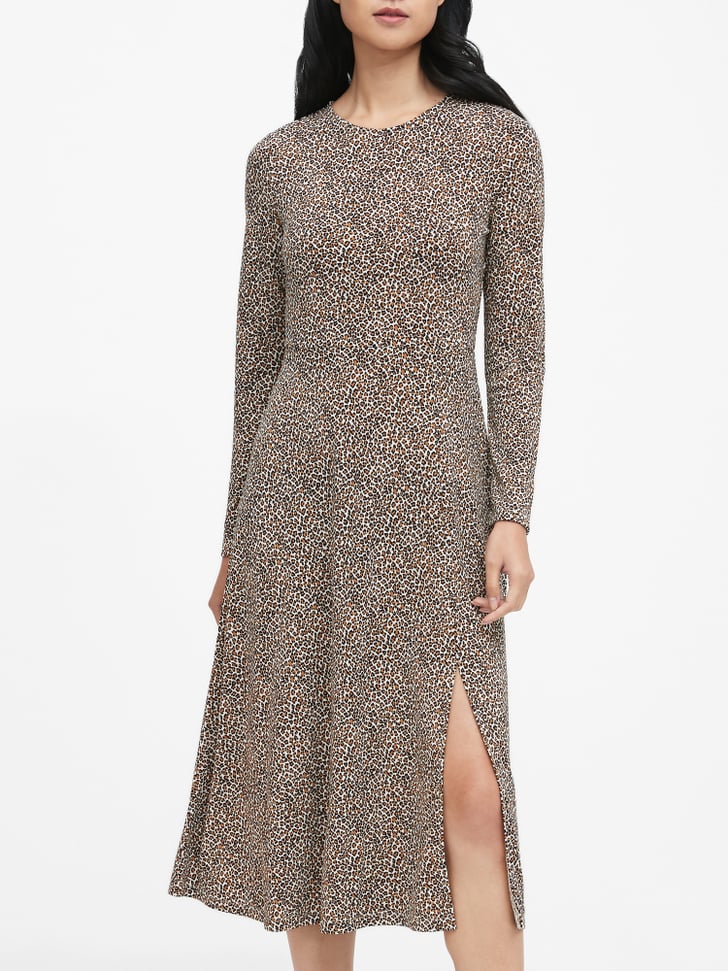 Banana republic cheap leopard print dress
