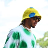 Lewis Hamilton Drives Fashion Forward with a Bright, Statement Look
