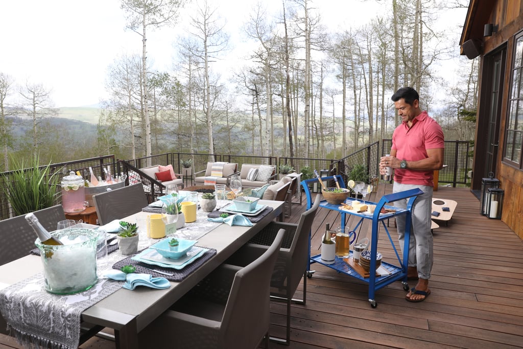 Decorate the table with greenery