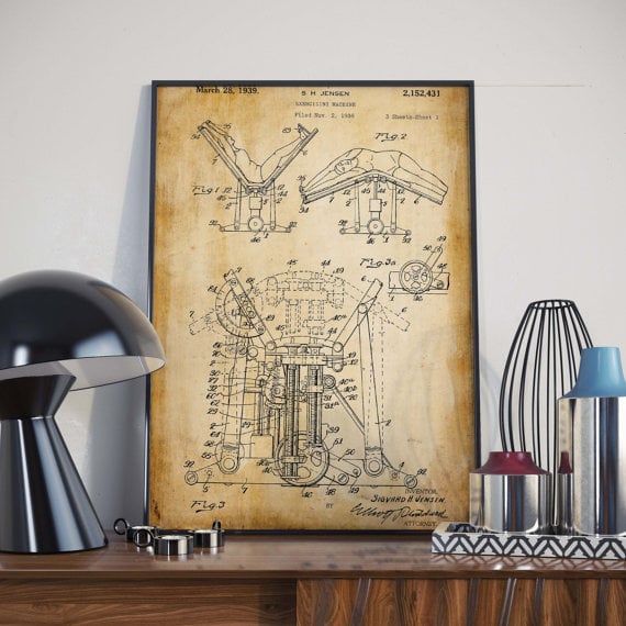 Vintage Exercise Print