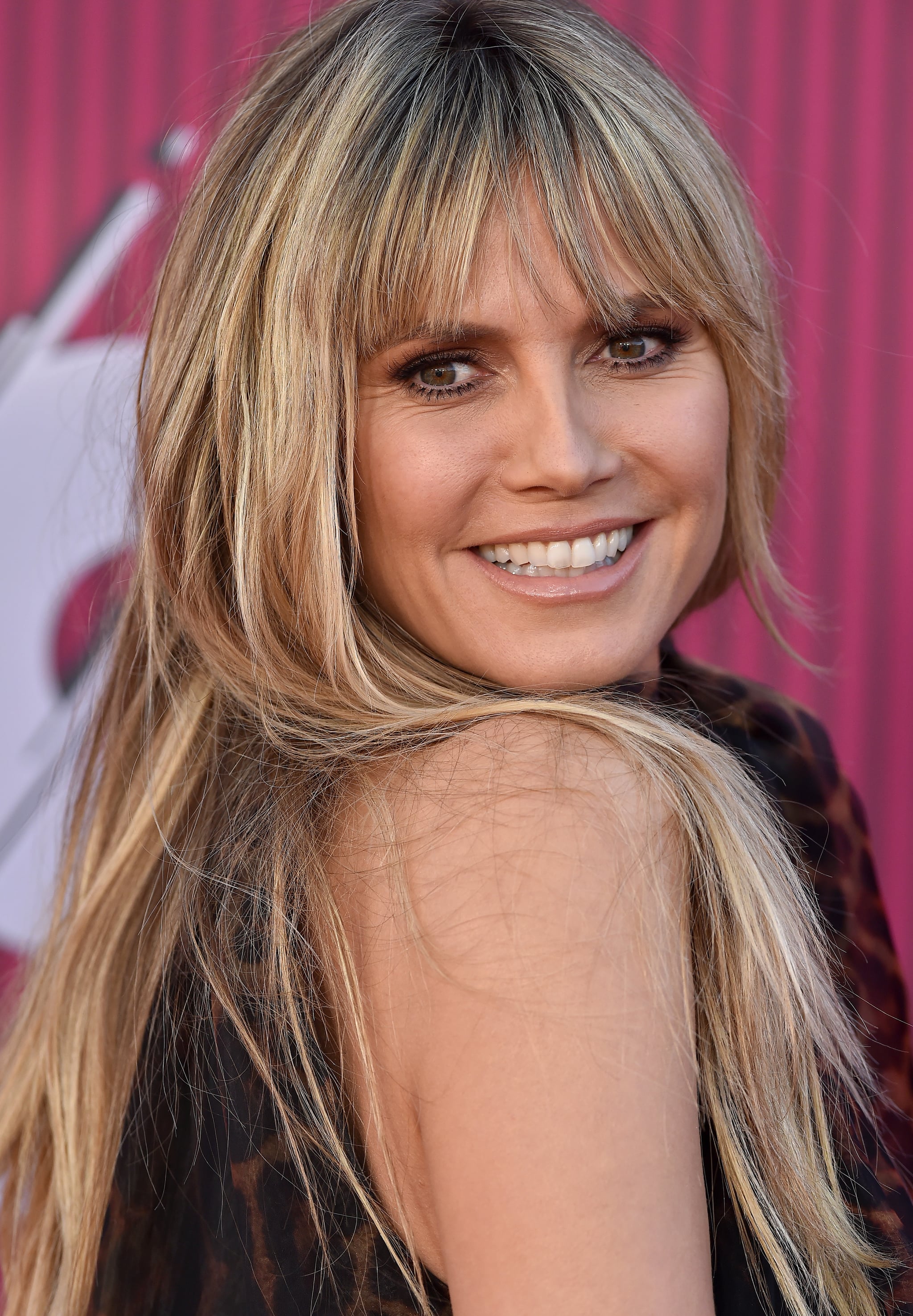 Heidi Klum With Blond Hair and Brown Lowlights | 15 Blond Hair Color Ideas  to Steal From Heidi Klum | POPSUGAR Beauty Photo 2