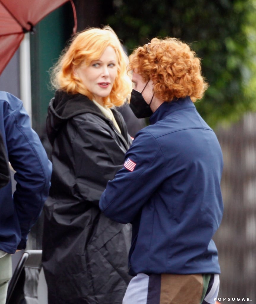 Nicole Kidman as Lucille Ball on Being the Ricardos Set