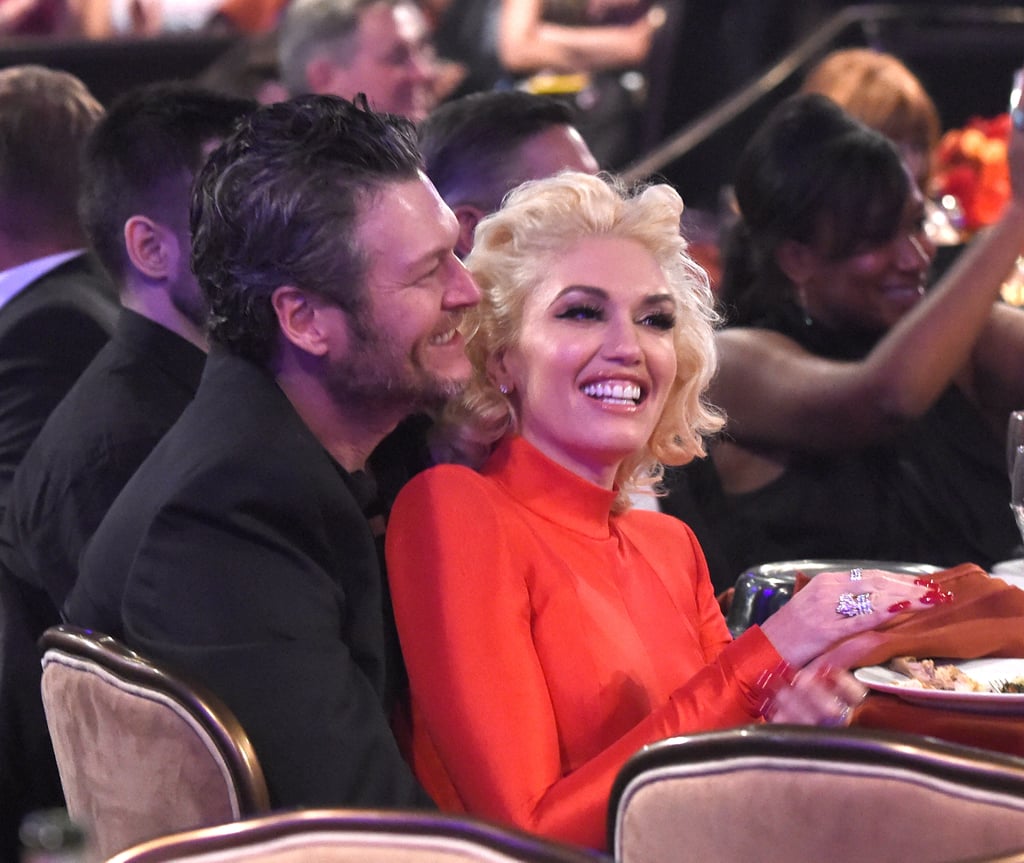 Gwen Stefani and Blake Shelton at Clive Davis Party 2016