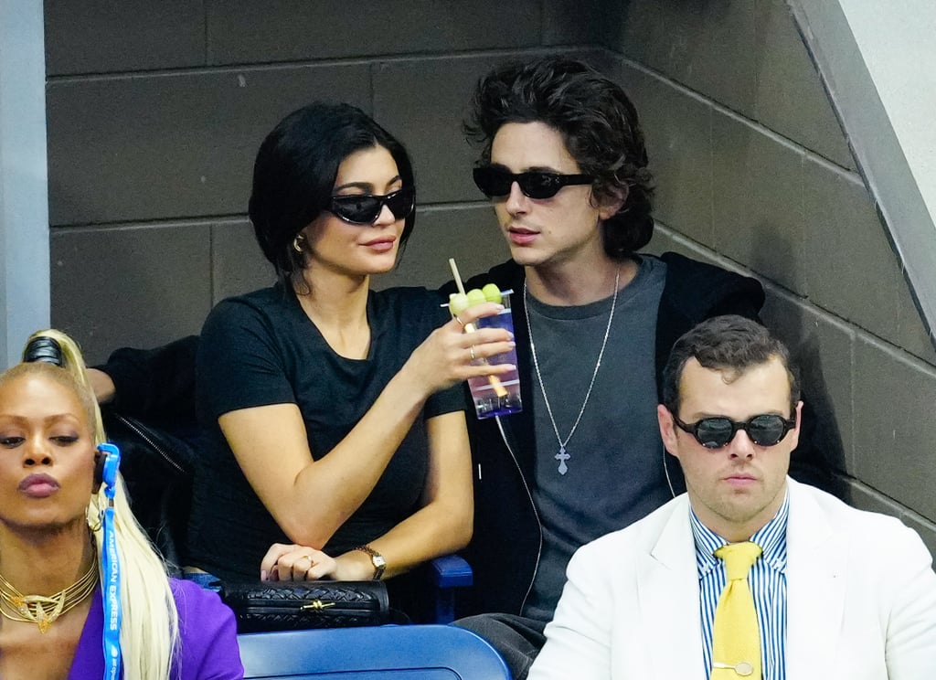 Kylie Jenner and Timothée Chalamet at the US Open, September 2023