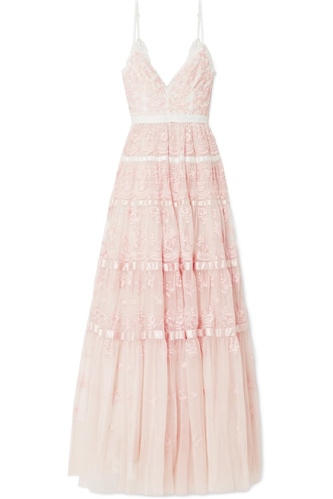 Needle & Thread Embroidered Tulle Gown