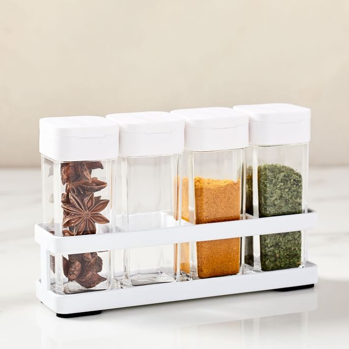 Kitchen Spice Rack Rotating Spice Jar Set Table Spice Bottle Set