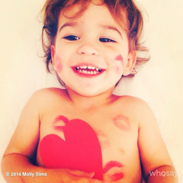 Brooks Stuber was full of love on Valentine's Day morning.
Source: Instagram user mollybsims