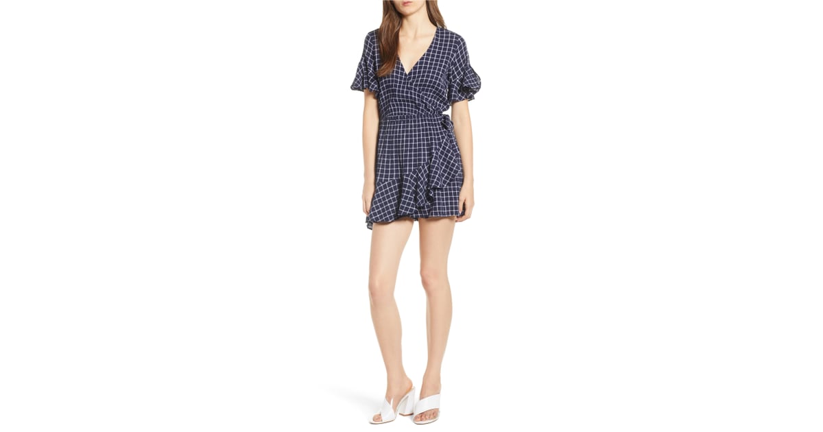 BP. Glen Plaid Wrap Style Romper | Best Rompers at Nordstrom 2018 ...