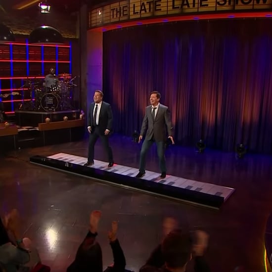James Corden and Sean Hayes Playing "Sorry" on Giant Piano