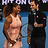 Serena Williams and Roger Federer Mixed Doubles Match 2019 ...