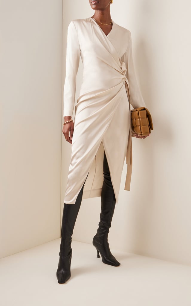 Best Wrap Dresses: Matériel Silk-Blend Midi Wrap Dress