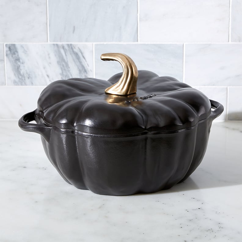 Staub Black Cast Iron Pumpkin Cocotte