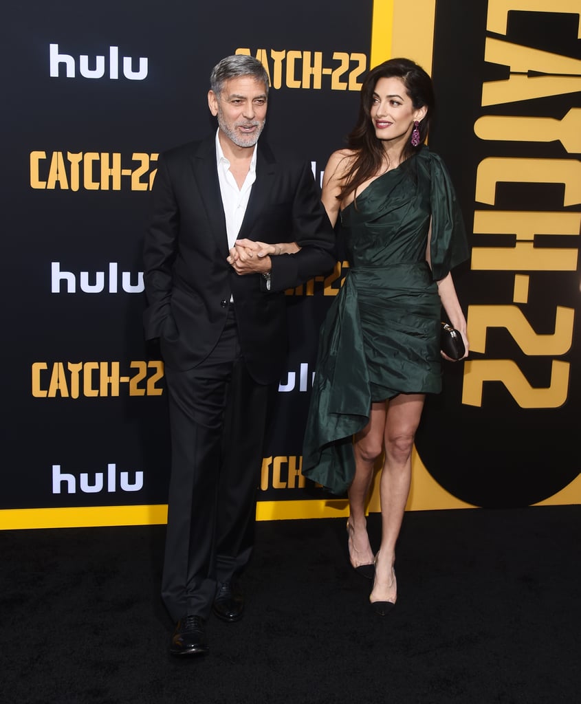 George and Amal Clooney At Catch-22 Premiere