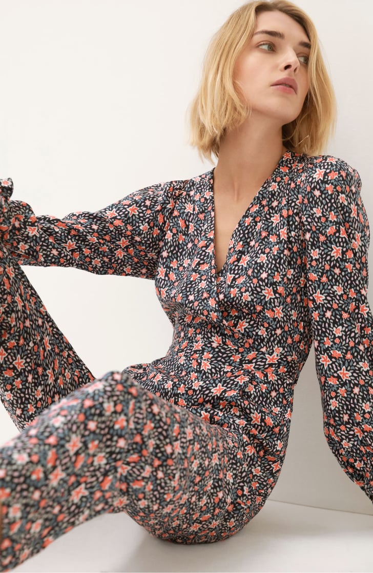 Rebecca Taylor Twilight Floral Long-Sleeve Silk Blend Jumpsuit | Best ...