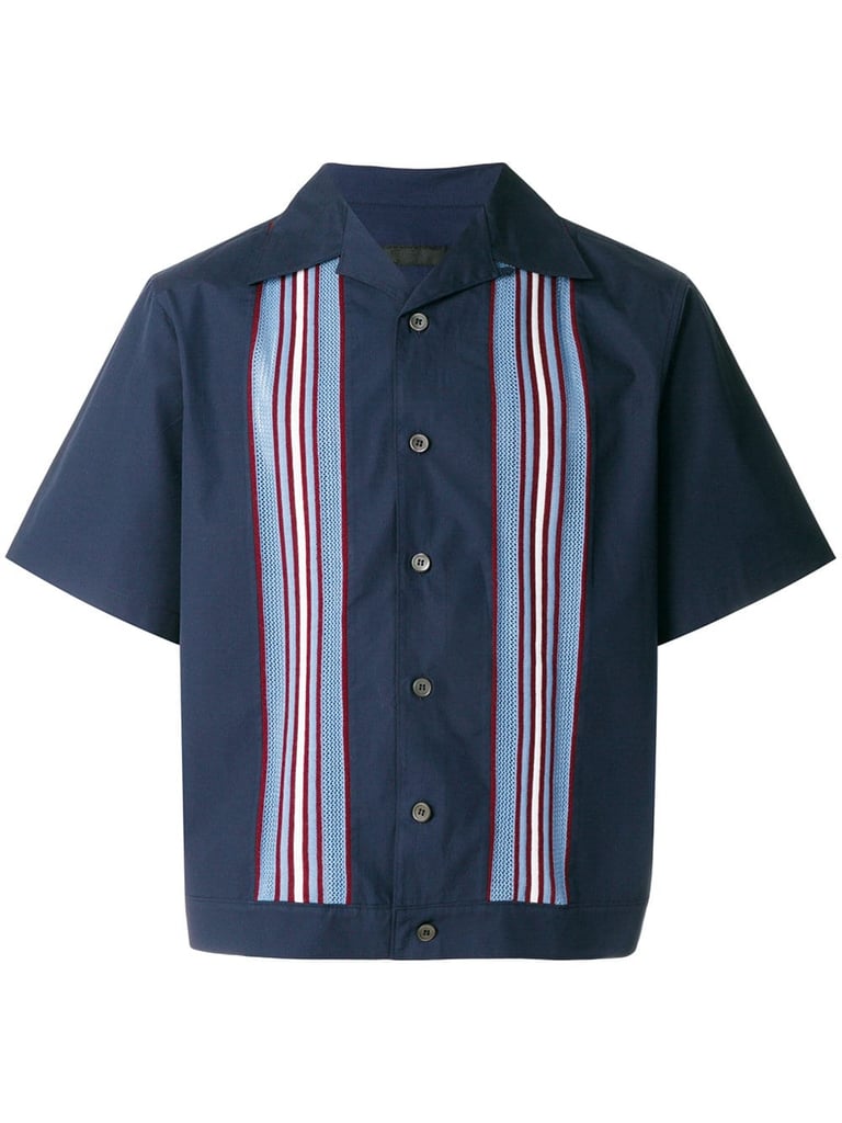 Prada Textured Stripe Board Shirt