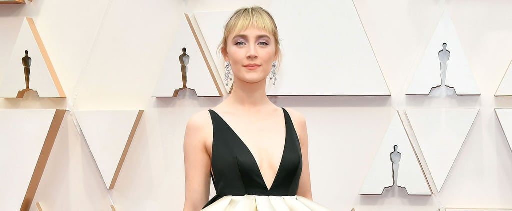 Saoirse Ronan's Black and Purple Gucci Gown at Oscars 2020