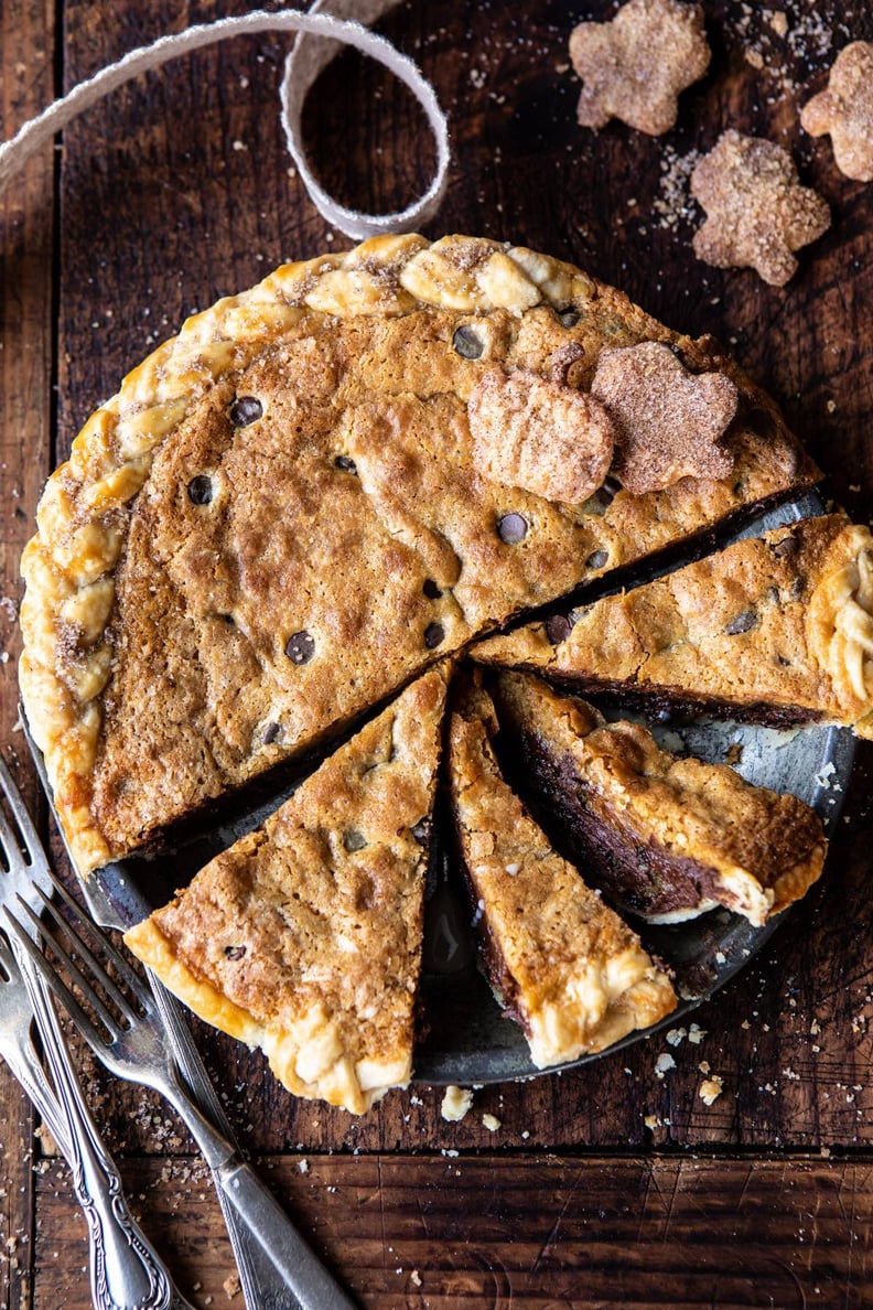 Gooey Chocolate Chip Cookie Pumpkin Pie