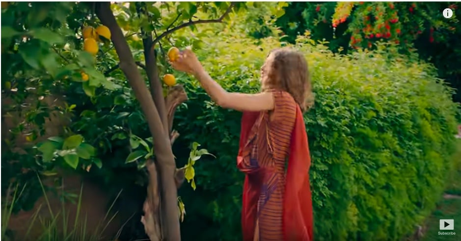 One of the first things we see is Zendaya picking lemons off of a beautiful lemon tree — we hope she's got some delicious lemon recipes to use up all that fruit!