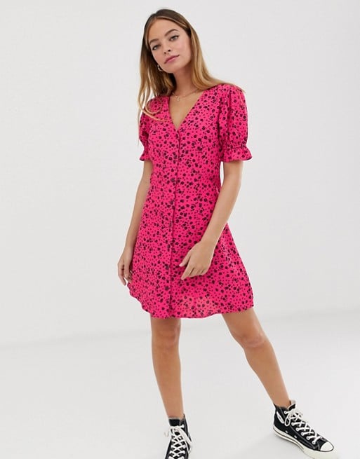 New Look Petite Ditsy Floral Tea Dress