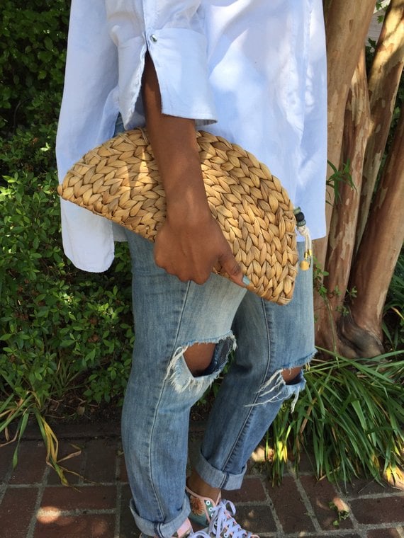 Etsy Straw Clutch