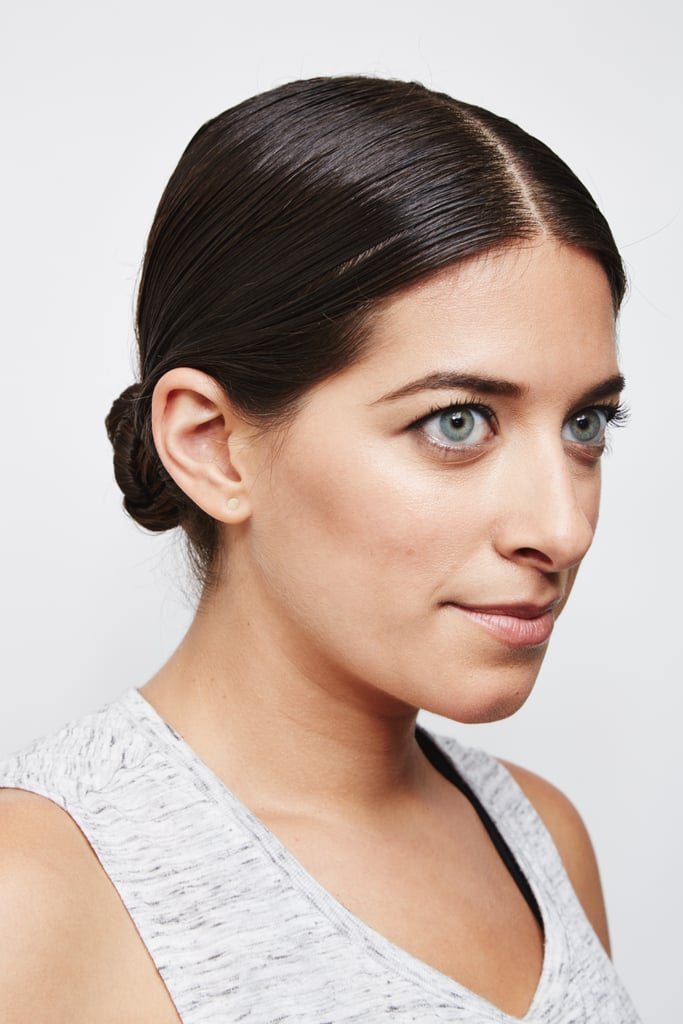 Foundation: "You don't need moisturizer underneath [your foundation] if you're going to the gym," she said. "Just wear a little bit of tinted moisturizer if you want to keep the pink out of your skin."
Also, you can just use foundation where you need coverage if you don't want it all over your face. "You can apply it just in spots around the nose and on the chin," she said. "It's great to have portable on-the-go before or after working out, and for touch-ups throughout the day."
Try: Bobbi Brown Tinted Moisturizer SPF 15 ($46). The multitasking formula offers a sheer tint while nourishing skin with jojoba oil.
Brows: If you do nothing else to your eyes, at least brush and fill in your brows. It will make you look more polished since your arches are like the curtains to your face. 
Try: Bobbi Brown Perfectly Defined Long-Wear Brow Pencil ($42). This slanted pencil promises 16-hour wear thanks to a water-resistant wax formula. The spoolie brush will fix any hairs that went out of place during your workout.