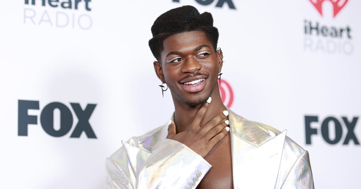Lil Nas X Overcame His Newfound Fear of Pants For This Iridescent Suit With an ’80s Fit