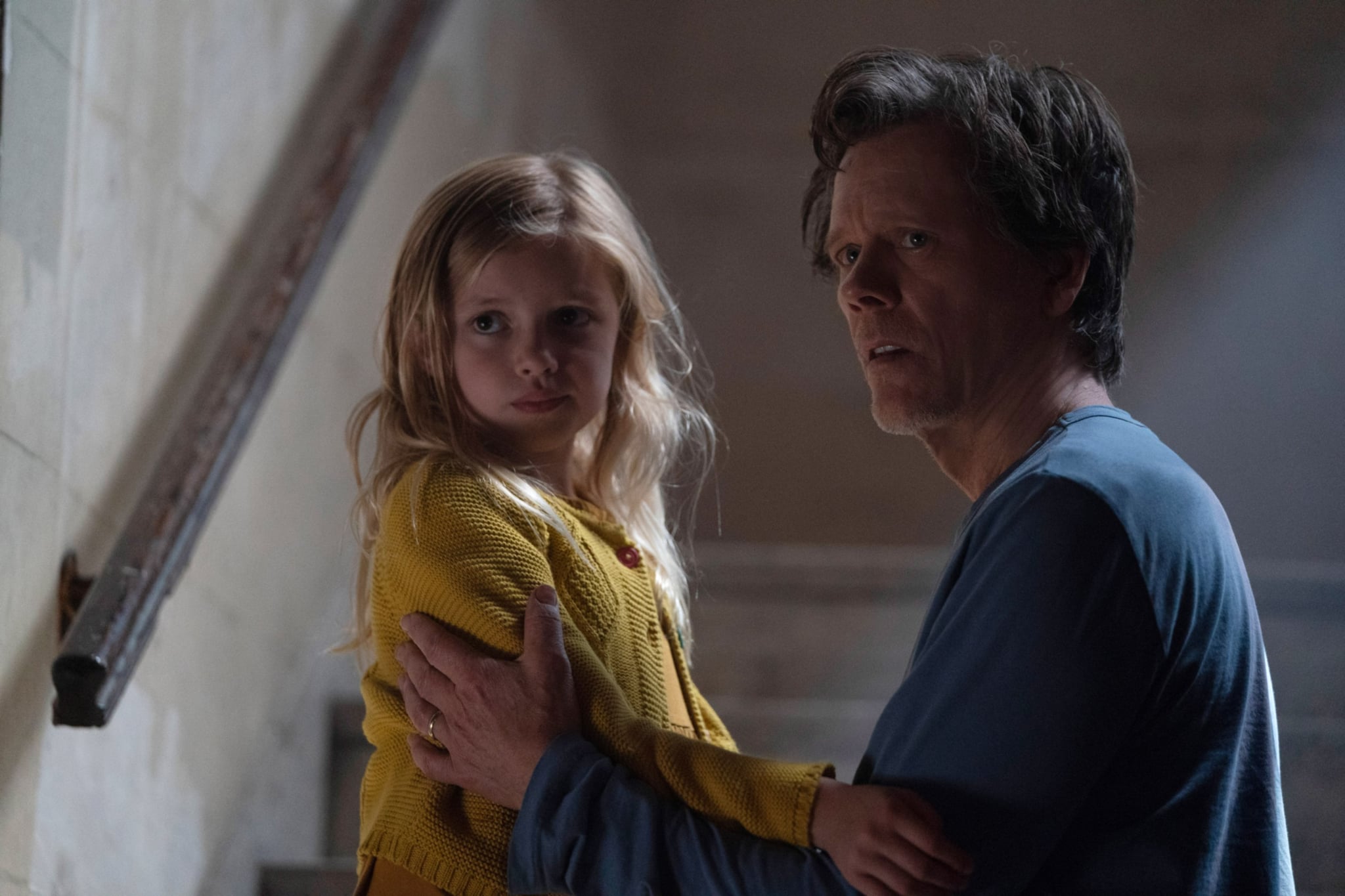 YOU SHOULD HAVE LEFT, from left: Avery Essex, Kevin Bacon, 2020. ph: Sarah Shatz /  Universal Pictures / Courtesy Everett Collection