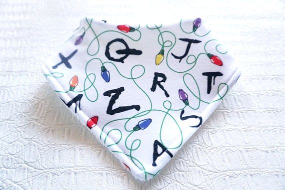 Alphabet Light Wall Bandana Bib