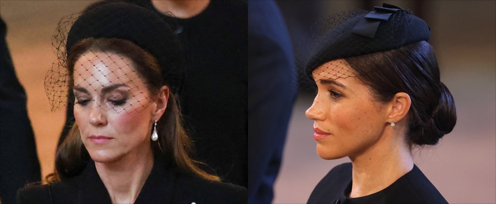 Meghan Markle and Kate Middleton Pay Tribute to Queen Elizabeth With Sparkling Jewelry