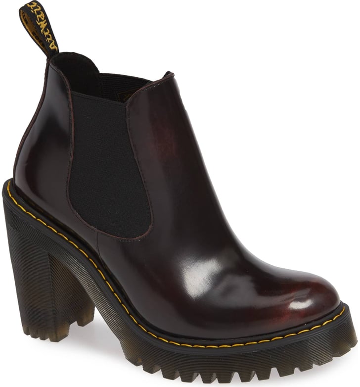 hurston women's suede heeled chelsea boots
