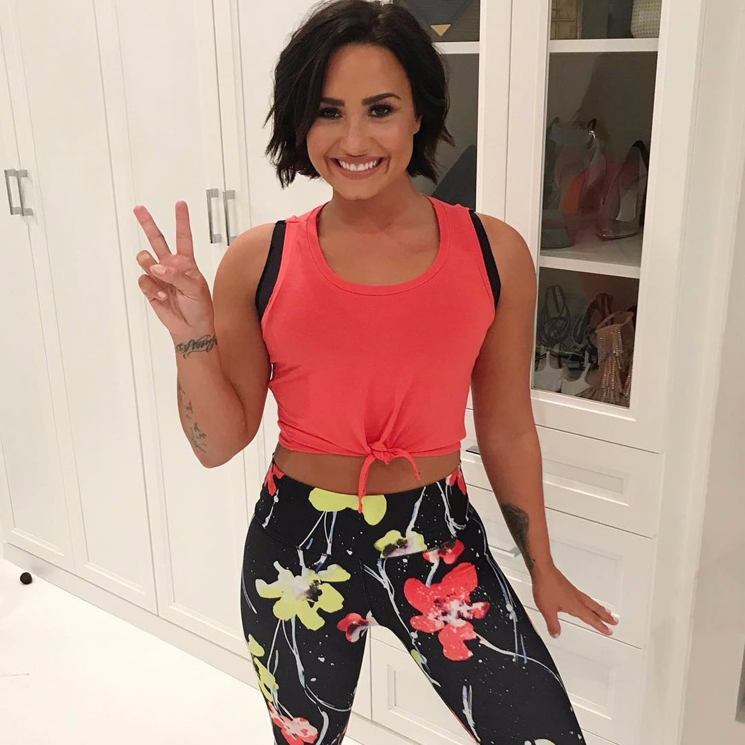 Demi Lovato Quote About Sweating Popsugar Fitness