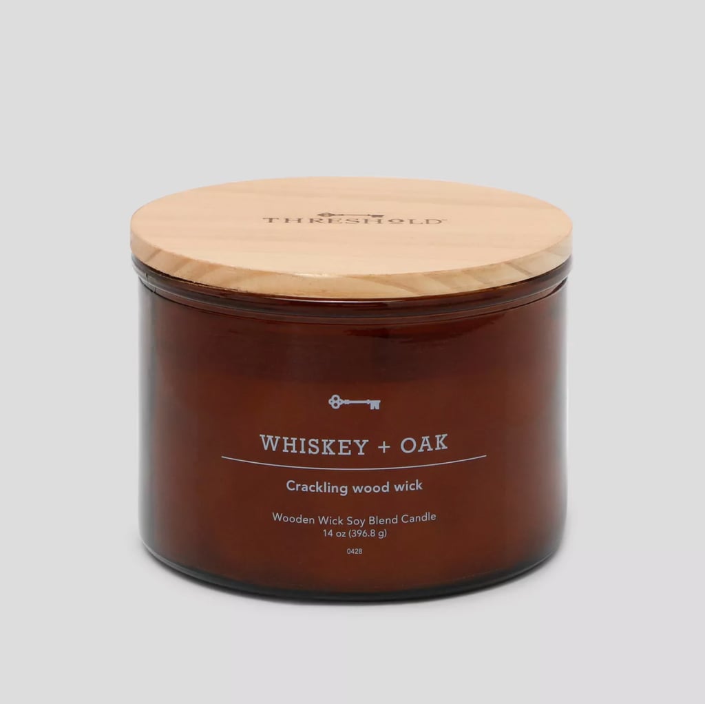 For Setting the Mood: Threshold Whiskey & Oak Crackling Candle