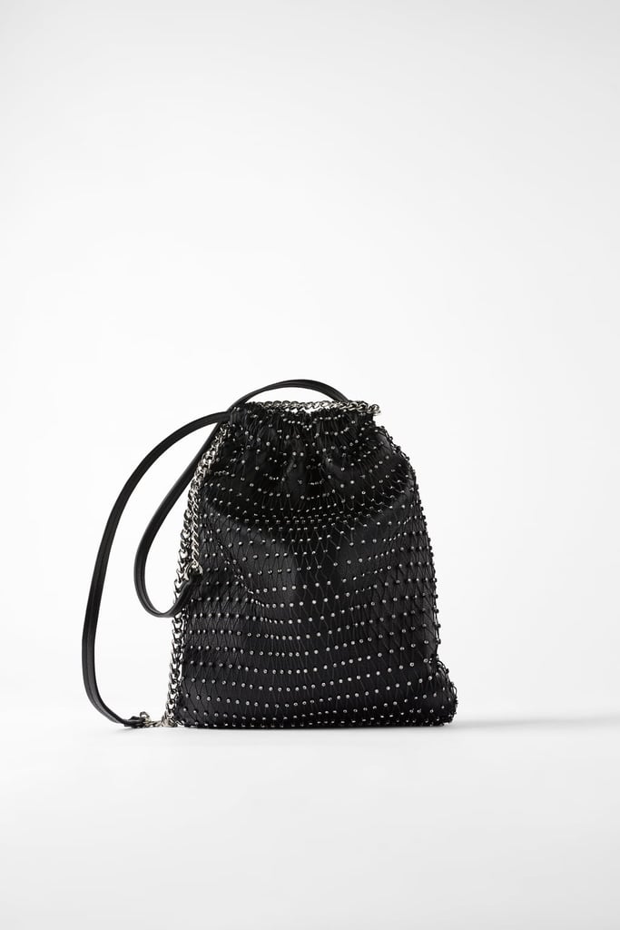 Zara Sparkly Bucket Bag