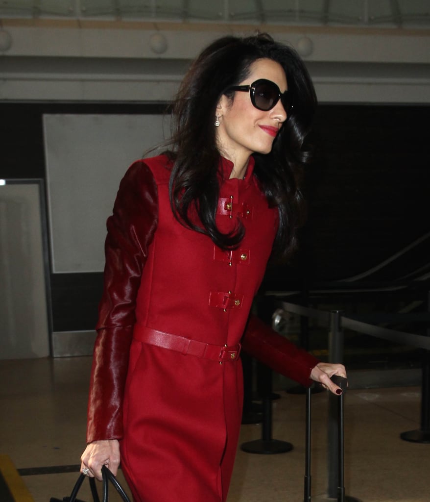 Amal Alamuddin at LAX 2015 | Pictures