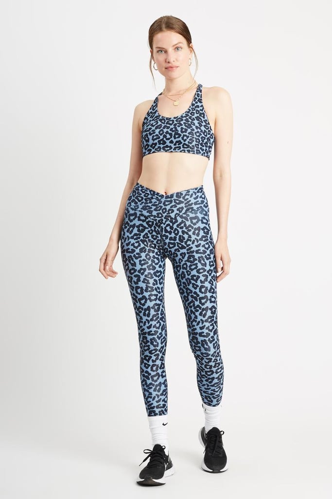 Beach Riot Twist-Front Leopard Print Leggings