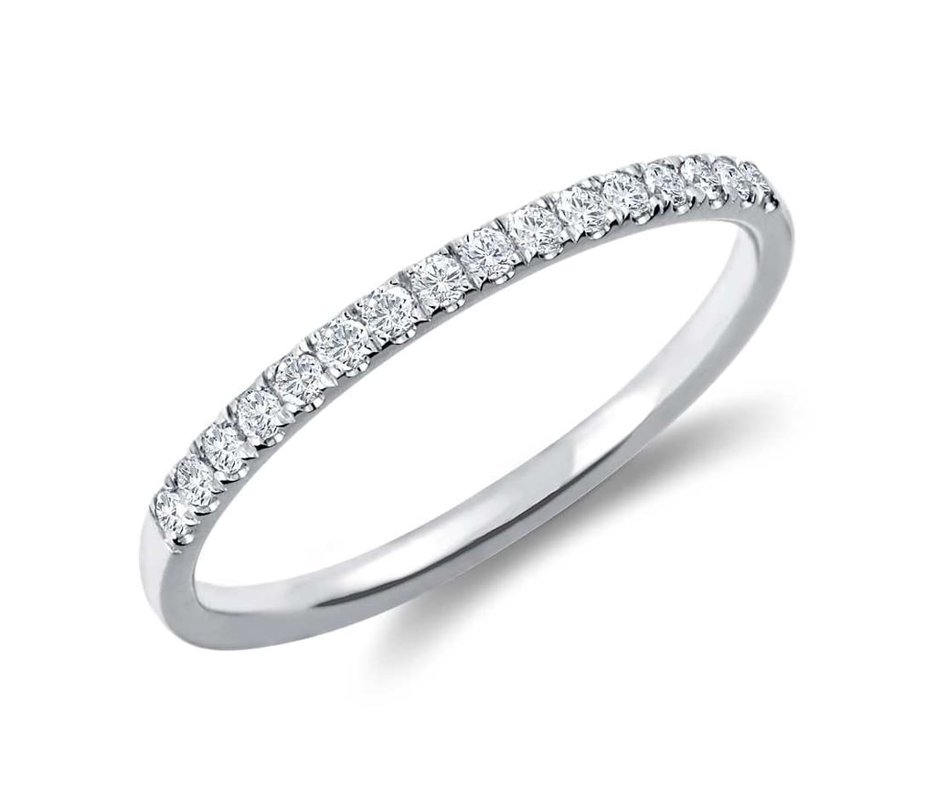 Blue Nile Petite Cathedral Pavé Diamond Ring